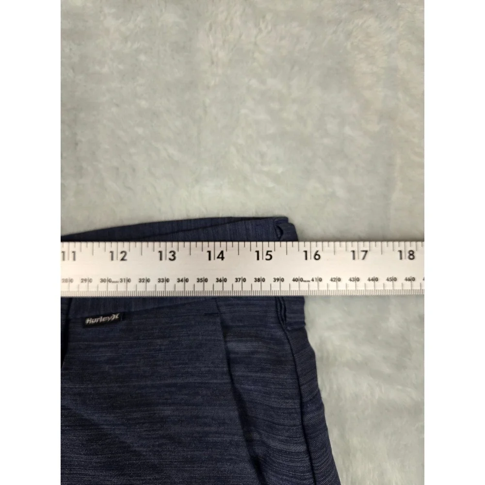 Hurley Mens Hybrid Walk Shorts Navy Blue‎ Heathered Stretch Size 30 AJ6449